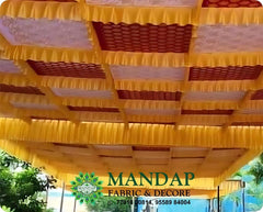 Ceiling Mandap Top Fabric 15ft * 15 Ft - Design No. (CMT - 008) - Customization Available