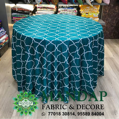 Digitally Printed Table Cover Premium 2 Way Stretch Fabric Design No. (TC - 091)