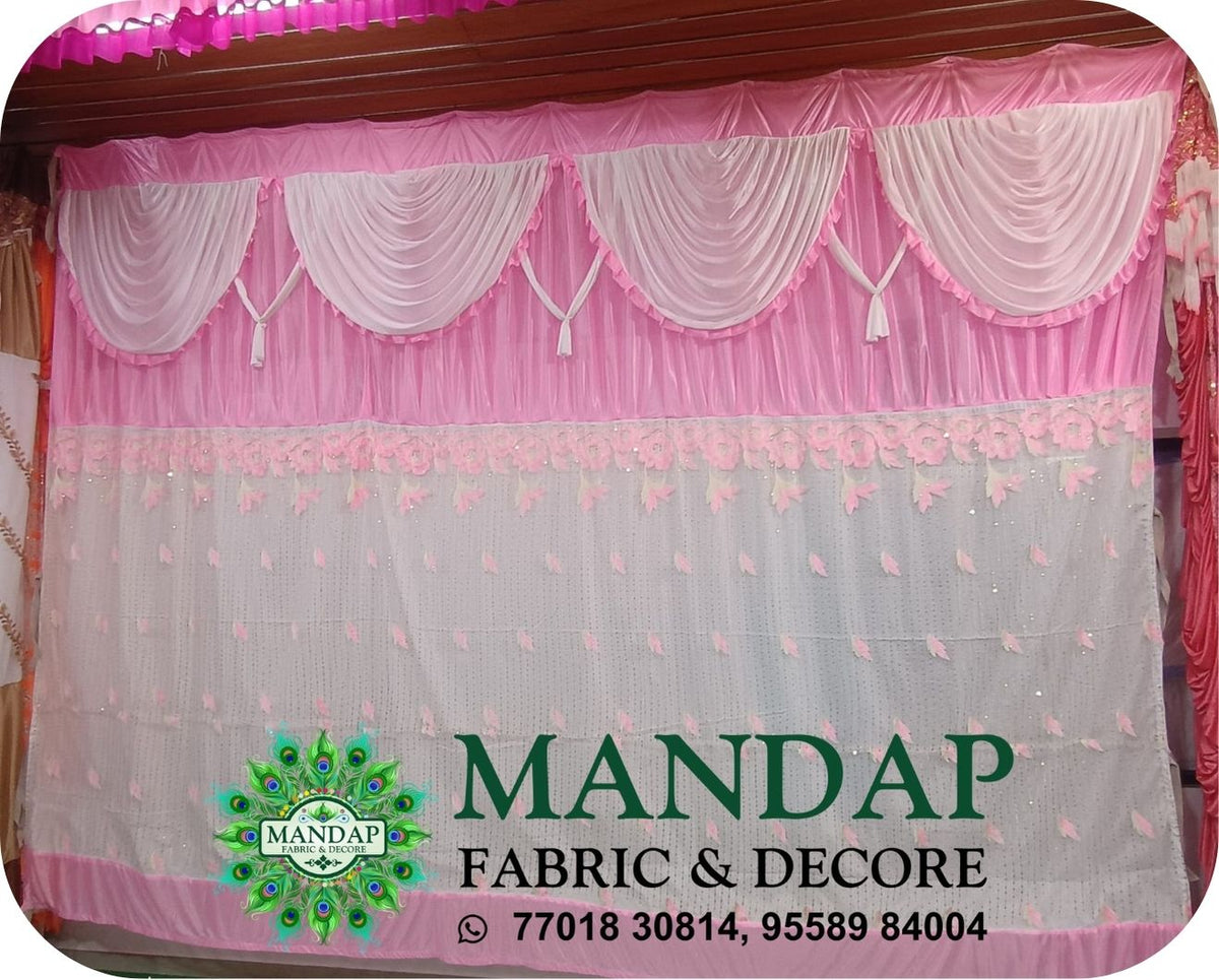 Mandap Sidewall Parda Fabric Design No.- (MSW -209) Made Of Bright Lycra - Customization Available