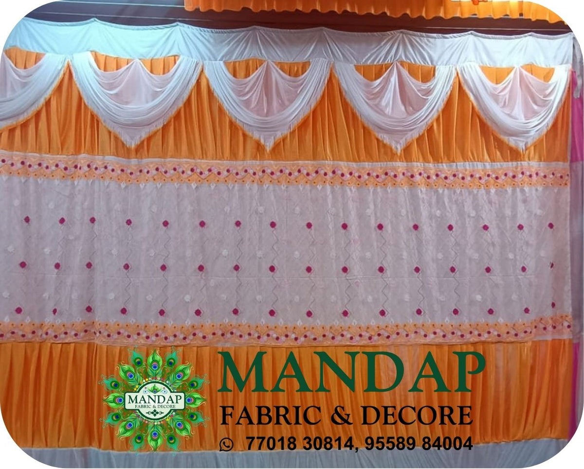 Mandap Sidewall Parda Fabric Design No.- (MSW -211) Made Of Bright Lycra - Customization Available