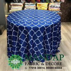 Digitally Printed Table Cover Premium 2 Way Stretch Fabric Design No. (TC - 096)