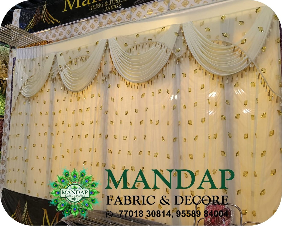 Mandap Sidewall Parda Fabric Design No.- (MSW -212) Made Of Bright Lycra - Customization Available