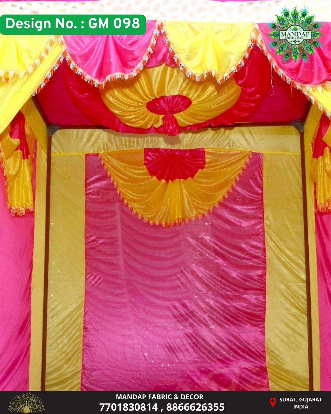Ganpati Makhar Cloth - Design No. (GM - 098) - New Designs Customization Available