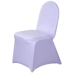 Spandex 4 Way Fabric Chair Cover Design (SCC- 01) - Super White Color Stretch Fabric 180 GSM