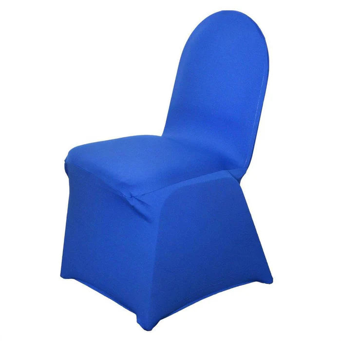 Spandex 4 Way Fabric Chair Cover Design (SCC- 45) - Blue Color Stretch Fabric 180 GSM