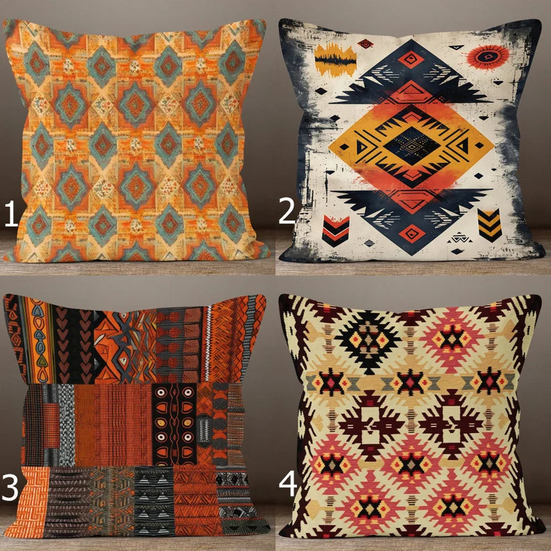 Cushion Cover Design (CUSC- 032) Premium Fabric 250 GSM Set Of 4 Pieces