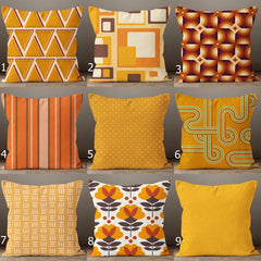 Cushion Cover Design (CUSC- 051) Premium Fabric 250 GSM Set Of 6 Pieces