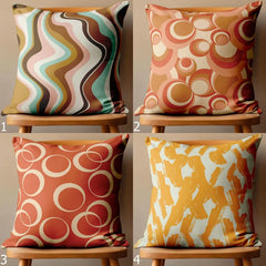 Cushion Cover Design (CUSC- 002) Premium Fabric 250 GSM Set Of 4 Pieces