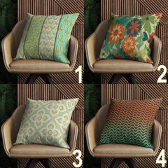 Cushion Cover Design (CUSC- 047) Premium Fabric 250 GSM Set Of 4 Pieces