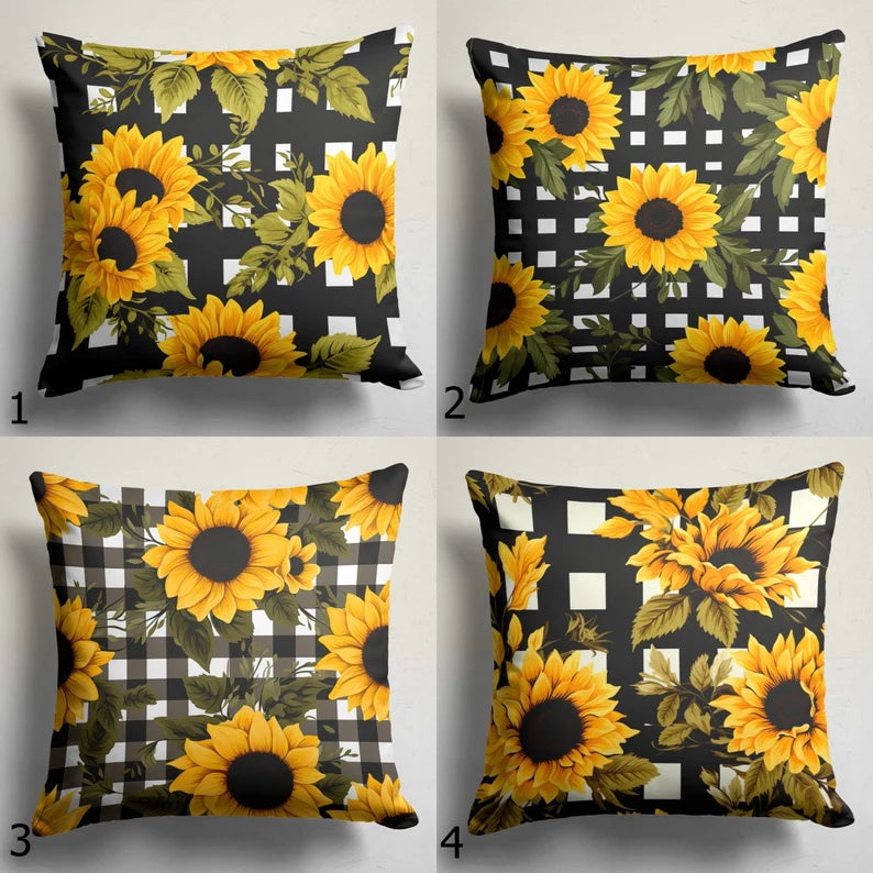 Cushion Cover Design (CUSC- 039) Premium Fabric 250 GSM Set Of 4 Pieces