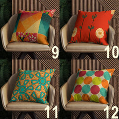 Cushion Cover Design (CUSC- 045) Premium Fabric 250 GSM Set Of 4 Pieces