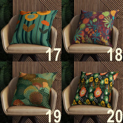 Cushion Cover Design (CUSC- 044) Premium Fabric 250 GSM Set Of 4 Pieces