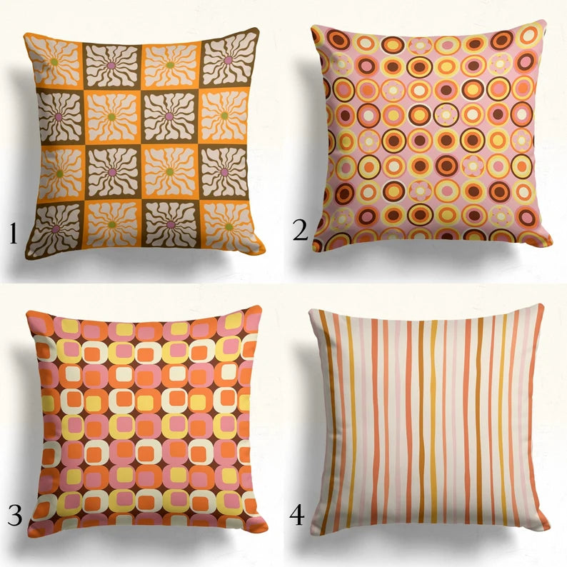 Cushion Cover Design (CUSC- 042) Premium Fabric 250 GSM Set Of 4 Pieces