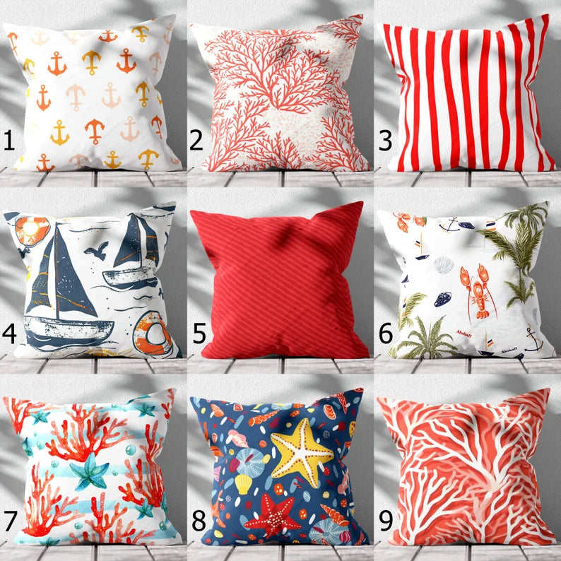 Cushion Cover Design (CUSC- 052) Premium Fabric 250 GSM Set Of 6 Pieces