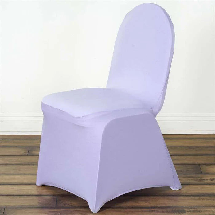 Spandex 4 Way Fabric Chair Cover Design (SCC- 01) - Super White Color Stretch Fabric 180 GSM