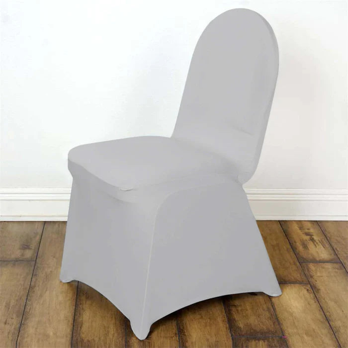 Spandex 4 Way Fabric Chair Cover Design (SCC- 03) - Off White Color Stretch Fabric 180 GSM