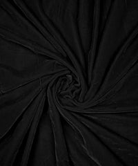 Plain Velvet Fabric Midnight Black Color (SV-20) 60 Inch Width