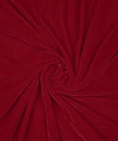 Plain Velvet Fabric Maroon Color (SV-16) 60 Inch Width