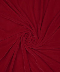 Plain Velvet Fabric Maroon Color (SV-16) 60 Inch Width