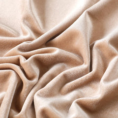 Plain Velvet Fabric Beige Color (SV-03) 60 Inch Width