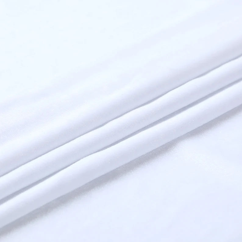 Plain Velvet Fabric Super White Color (SV-01) 60 Inch Width