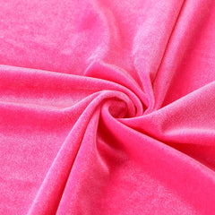 Plain Velvet Fabric Hot Pink Color (SV-21) 60 Inch Width