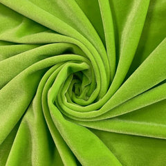 Plain Velvet Fabric Parrot Green Color (SV-23) 60 Inch Width